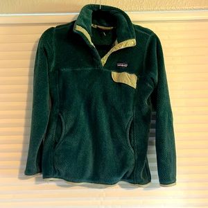 Patagonia re-tool snapT fleece womens Medium green teal